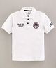 Smarty Half Sleeves Cotton T-shirt Text Print - White