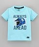 Smarty Boys Half sleeves T Shirts Helmet Print - Blue