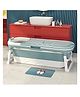 StarAndDaisy Foldable Baby Bath Tub With Temperature Meter Large - Blue