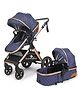 StarAndDaisy Three in One EasyGo Load Bearing Luxury Pram?JBB X1 - Blue Gold