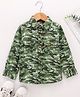 Babyhug Full  Sleeves Printed Shirt - Green