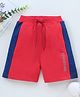 Babyhug Cotton Shorts Text Print - Red
