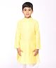 Tabard Full Sleeves Solid Ethnic Kurta - Yellow