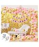 Bubble Trouble Girls Happy Birthday Balloons Banner Curtains Decorations Kit- Pack of 93