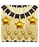 Bubble Trouble Birthday Decoration Kit Balloons Gold Black - Pack of 48