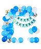 Bubble Trouble Blue Happy Birthday Decoration Items - Pack of 41