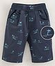 Jash Kids Knee Length Jamaican Shorts Tree Print - Blue
