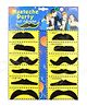 Funcart Stick On Party Moustache Pack Of 12 - Black