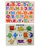 Enjunior Box Shapes and Alphabets Puzzle with Knobs Multicolour - 36 Pieces