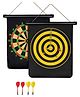AKN TOYS Indoor and Outdoor Magnetic Dartboard Kit  Multi Colour Set of 1