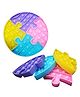 Party Propz Pop It Rainbow Pop Fidget Toys Pack of 4 - Multicolour