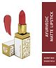 Just Herbs Ayurvedic Creamy Matte Lipstick with Jojoba Oil & Vitamin E for Lip Moisturising Burnt Red - 4.2 g