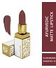 Just Herbs Ayurvedic Creamy Matte Lipstick with Jojoba Oil & Vitamin E for Lip Moisturising Plum Brown - 4.2 g
