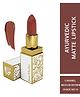Just Herbs Ayurvedic Creamy Matte Lipstick with Jojoba Oil & Vitamin E for Lip Moisturising Caramel Medium Brown - 4.2 g