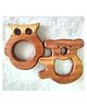 Taruh Kids Koala & Owl Shaped Neem Teether - Brown
