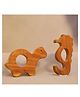 Taruh Kids Seahorse & Turtle Shaped Neem Teether - Brown