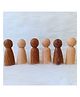 Taruh Kids Peg Folk/Dolls Set of 6 - Brown
