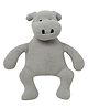 Pluchi Baby Hippo Stuffed Plush Soft Toy Vanilla Grey  - Height 31 cm