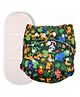 Deedry Cloth Diapers Reusable, Adjustable with Snap Buttons & comes with Insert - Blue