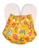 Deedry Cloth Diapers Reusable, Adjustable with Snap Buttons & comes with 2 Insert - Grey-Yellow