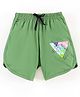 Grab It Shorts Placement Print - Green