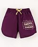 Grab It Shorts Placement Print - Purple