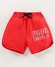 Grab It Shorts Placement Print - Red
