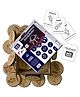 MiniLeaves Wooden Space Exploration Memory Flash Card Game - 16 Cards