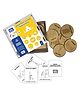 MiniLeaves Wooden Wonders of the World Memory Flash Card Game - 16 Cards
