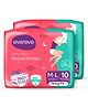 Evereve Ultra Absorbent, Heavy Flow Disposable Period Panties for Sanitary Protection, M-L Pack of 10 -  2 Pieces each
