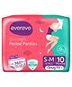 Evereve Ultra Absorbent Disposable Period Panties Size S-M Pack Of 5 - 2 Piece Each