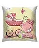 Right Gifting Satin Cushion Cover With Zipper Closure For Kids - Multicolor