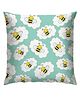 Right Gifting Satin Cushion Cover With Zipper Closure For Kids - Green