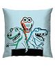 Right Gifting Satin Cushion Cover With Zipper Closure For Kids - Cream