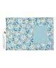 Right Gifting Digital Printed Satin Fabric Kids Meal Mat With Pocket For Cutleries - Light Blue