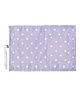 Right Gifting Digital Printed Satin Fabric Kids Meal Mat With Pocket For Cutleries - Purple