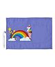 Right Gifting Digital Printed Satin Fabric Kids Meal Mat With Pocket For Cutleries - Blue