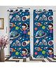 Right Gifting Digital Printed Eyelet Long Door Curtain For Kids Room - Pack Of 2