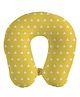 Right Gifting Digital Printed U Shaped Recron Filled Neck Travel Pillow - Yellow