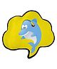 Right Gifting Digital Printed Satin Cloud Shaped Cushion For Kids - Yellow
