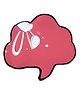 Right Gifting Digital Printed Satin Cloud Shaped Cushion For Kids - Pink
