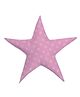 Right Gifting Digital Printed Satin Star Shaped Cushion For Kids - Pink