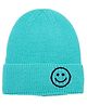 Momisy Smile Design Winter Cap Solid Green- Diameter 16 cm