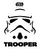 Orka Trooper Logo Digital Printed Wall Decal - Black
