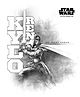 Orka Kylo Ren Digital Printed Wall Decal - Grey