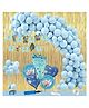 Shopperskart Baby Shower Party Decorations Combo Blue- Pack of 110