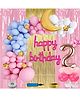 Shopperskart Second Happy Birthday Kit For Party Decorations Pack of 92 - Multicolour