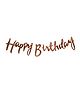 Shopperskart Happy Birthday Cursive Paper Banner - Rose Gold