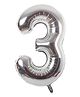 Shopperskart 3rd Birthday Foil Balloon - Silver