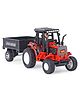 Shinsei Pull Back Tractor With Trolley Toy - Red
